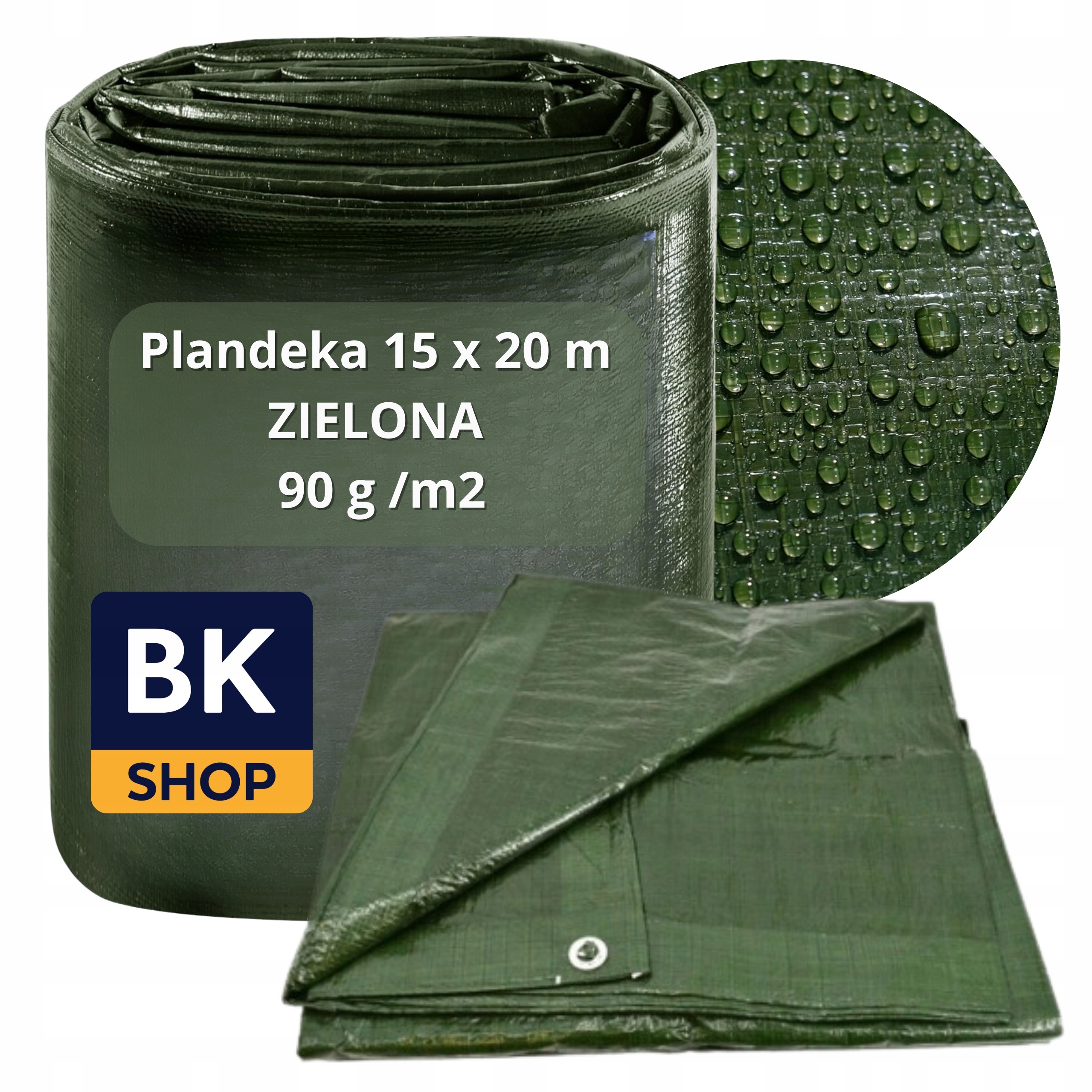 Mrazuvzdorná a vodotesná plachta 15x20m, posilnená pre všestranné použitie